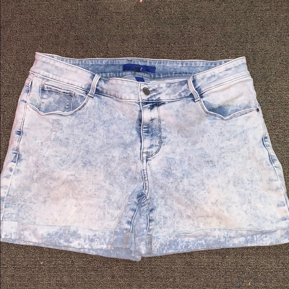 Marble color Jean shorts